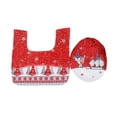 thumbnail image 1 of Billuyoard Cubierta de inodoros, decoración navideña, tela no tejida, Base antideslizante, suministros de vacaciones, accesorios decorativos, Kits de decoración para fiestas Rojo, 1 of 6