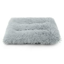 Plush Dog Bed Dog Crate Pillow Bolster Cat Mat for Cage