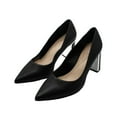 thumbnail image 2 of Alfani Womens Jensonn Leather Pointed Toe Dress Heels, 2 of 7