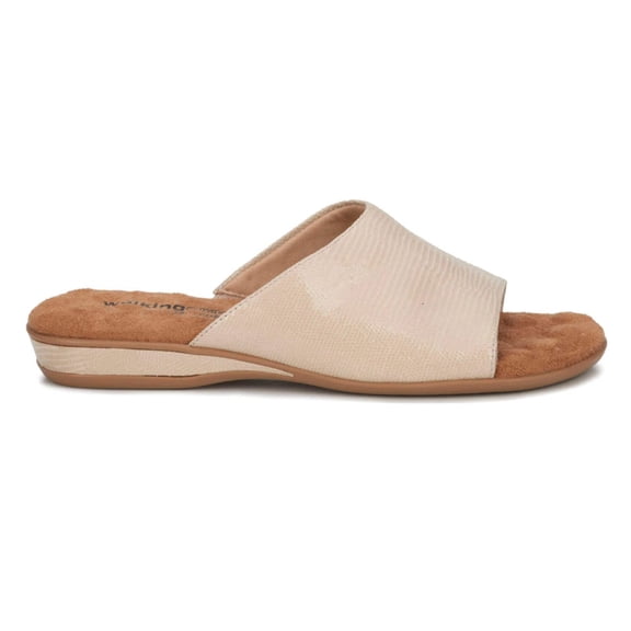 Walking Cradles Wc Cam Ii Women Slip-on Sandal In Natural Patent Lizard Print