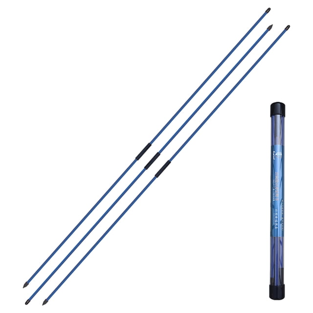 bedienty Bâton d'Alignement de Golf en Fibre de Verre Trois Parties Indicateur de Direction Accessoires Outils d'Exercice Bleu