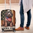 thumbnail image 4 of Freedom Paws Patriotic Wirehaired Pointing Griffon Vintage Memorial Day Travel Luggage Cover Dog Lover Suitcase Dust Protective Decor - 12006, 4 of 5