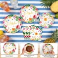 thumbnail image 4 of 60 Pcs Luau Party Tableware Decorations, Aloha Tropical Disposable Dinnerware Set including Paper Plates with Napkins for Hawaiian Tropical Summer Birthday Party Supplies, Serves 20, 4 of 7