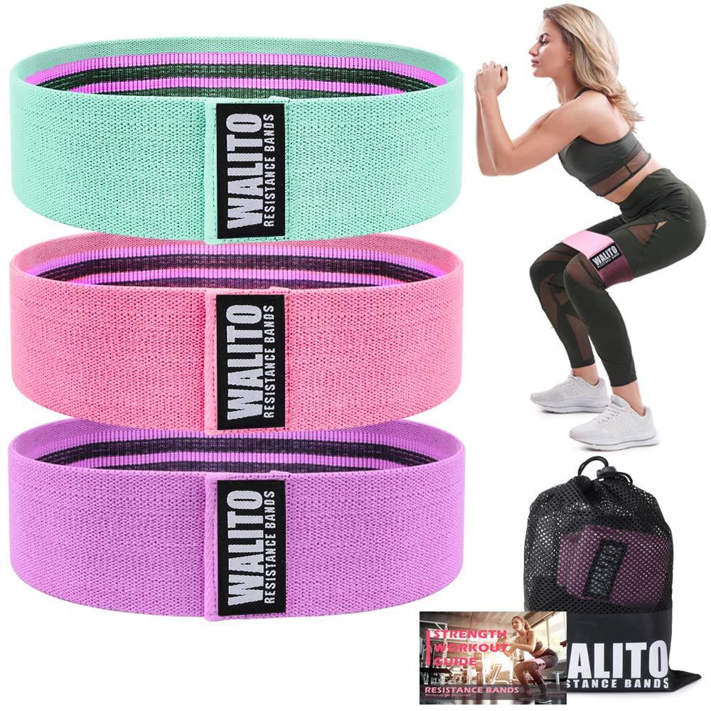 PINK and PURPLE RESISTANCE BAND SET LOOPS WITH CARRY BAG FITNESS TRAINING 