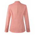 thumbnail image 4 of Blazer Style Militaire à Double Boutonnage pour Femmes (US6, Rose), 4 of 4