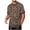 Coffee, variant on Mens Fashion Casual T-Shirt Summer Short Sleeve Crew Neck Jacquard Embroidered Sports Tops (2XL, Red)