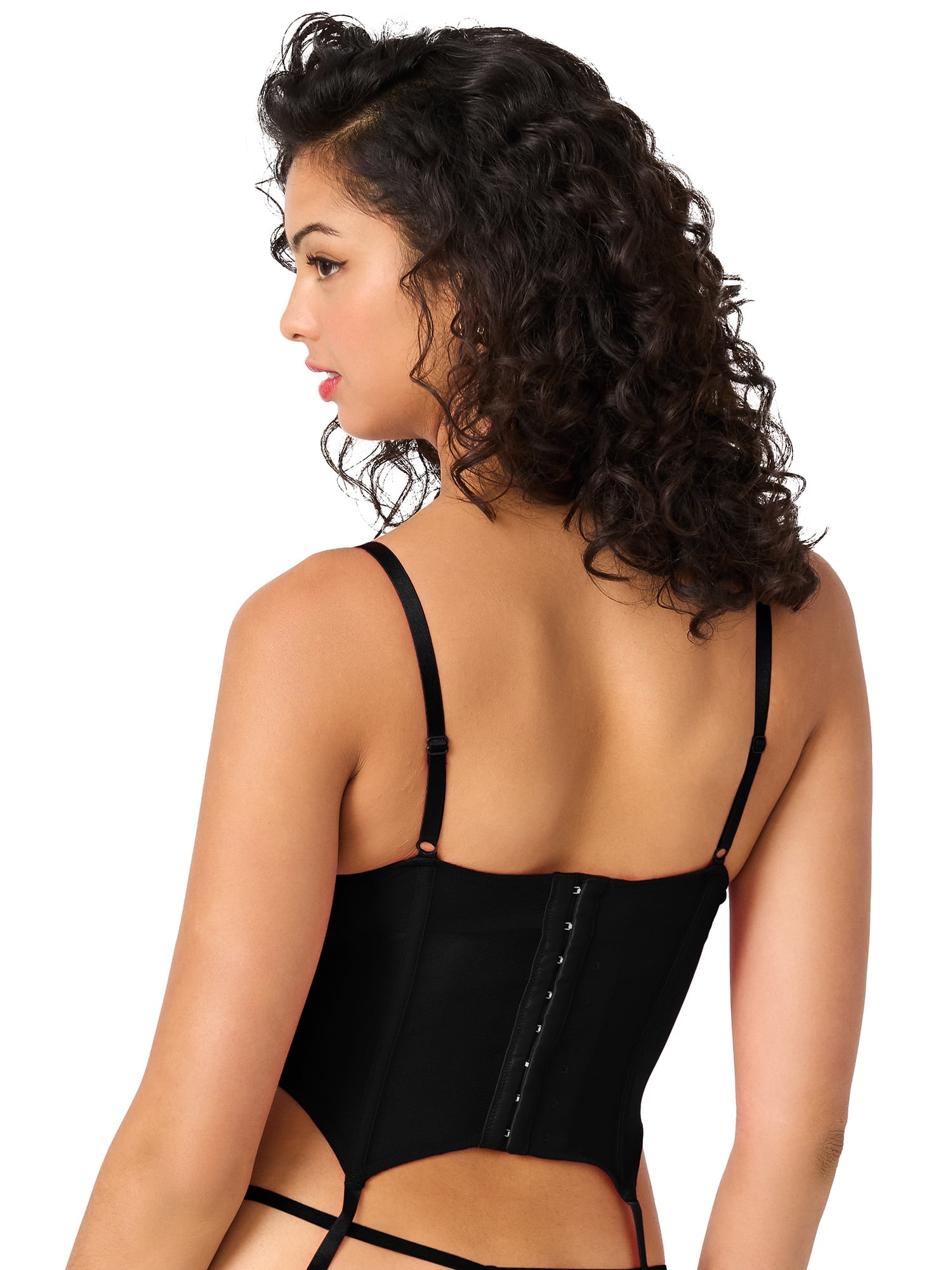 Adored by Adore Me Women's Reina Push Up Corset and G-String Thong Set, Sizes S-3X