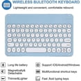 thumbnail image 2 of Galaxy Tab A7 10.4"" Keyboard Cover 2020 Model Sm-t500/t505/t507 Magnetic Detachable Bt Keyboard Ultra-thin Slim Round Keys Smart Wireless Keyboard (g, 2 of 5
