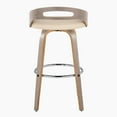 thumbnail image 5 of LumiSource Grey Cassis 30" Fixed-Height Barstool - Set of 2, 5 of 6