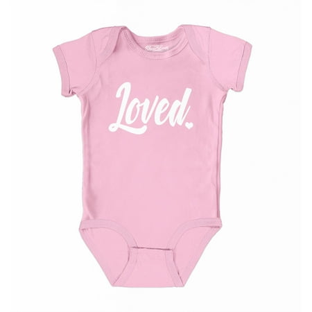 

Shop4Ever Loved Heart Valentine s Day Baby s Bodysuit Infant Cotton Romper 24 Months Pink
