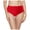 Red, variant on Women's Swim Bottom, High Waist Retro Basic Full Coverage Bikini Tankini Swimsuit Briefs