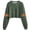 Green, variant on Halloween Crop Tops for Women Crew Neck Long Sleeve Sweatshirt Funny Pumpkin Graphic Loose Print Blouses Fashion Cute Outdoor Photography Party S Green