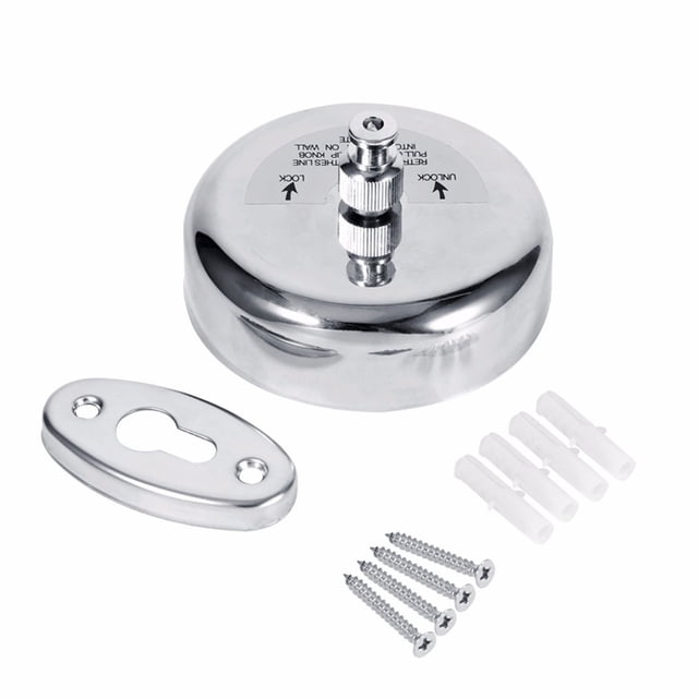 Secadora de ropa retráctil de acero inoxidable de alta resistencia, capacidad de peso de 22 lb, cable de 2,8 m, ducha de secado, tendedero.