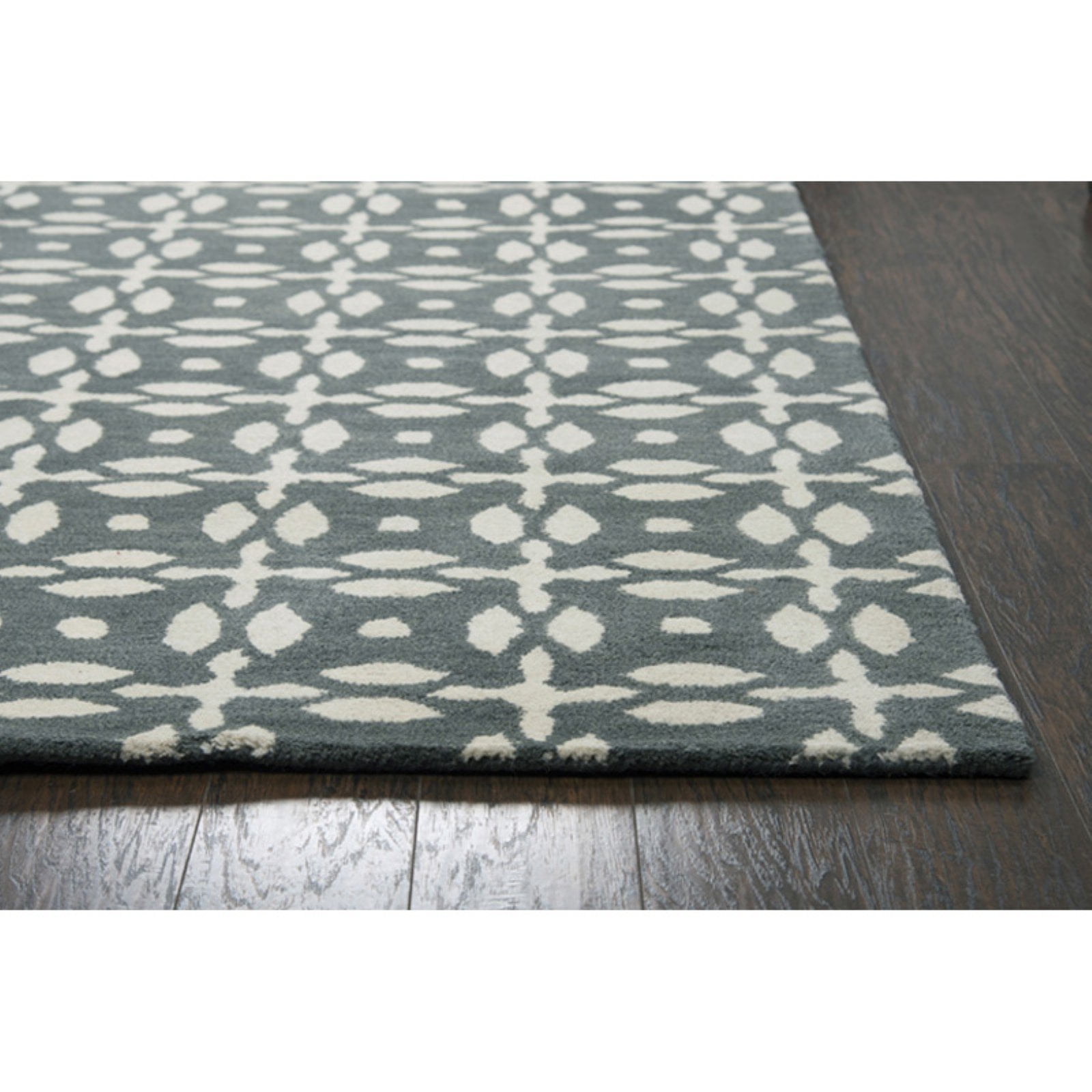 Rizzy Rugs Opus Area Rug OP8231 Grey Abstract Shapes 5' x 8' Rectangle
