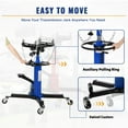 thumbnail image 5 of AOILE Hydraulic Transmission Jack Lift | Dual-Stage Adjustable Telescoping Design | High Lift with Anti-Slip Rubber Pad | Lifting Range 33.8" to 72.8"|1322 Lbs, 5 of 6