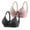 23-Black, variant on YWDJ Push up Bras for Women Plus Size Padded 2 Pack Closure in Back Comfortable Bras No Underwire Bras Adjustable Straps Half Cup Wrap Sleep Bras Padded Plus Size Comfy Bras Solid Bras Black L