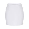 thumbnail image 5 of LADIGASU Women's Summer Sexy Solid Color Elastic Waist Short Skirt, 5 of 7