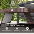 thumbnail image 4 of Brown PE Wicker Table / Porch & Patio / 66 lbs Weight Capacity, 4 of 6