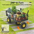thumbnail image 4 of Firstness Heavy Duty Garden Cart, 900 lbs Capacity Garden Wagon with Removable Sides, Black, 4 of 9