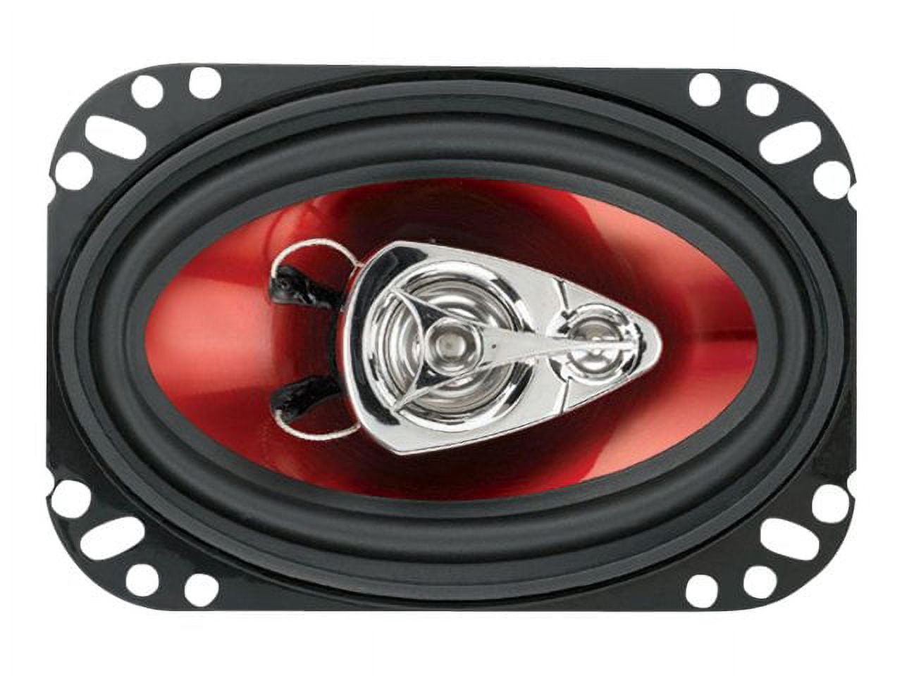 BOSS Audio Systems CH4630 Chaos Series 4 x 6 inch Car Door Speakers - 250 Watts Max (per pair), Coaxial, 3 Way, Full Range, 4 Ohms, Sold in Pairs, Bocinas Para Carro