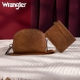 thumbnail image 4 of Wrangler KeyChain Wallet Wristlet Wallets for Women Dual Pouch Wristlet Rfid Blocking Credit Card Holder Wallet, Brown, 4 of 7