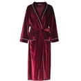 thumbnail image 5 of Seductiva Clearance Items Women Robes Women's Shawl Collar Bathrobe Plush Long Spa Robe Bathrobe Shower Spa House Long Robe for Women, 5 of 7
