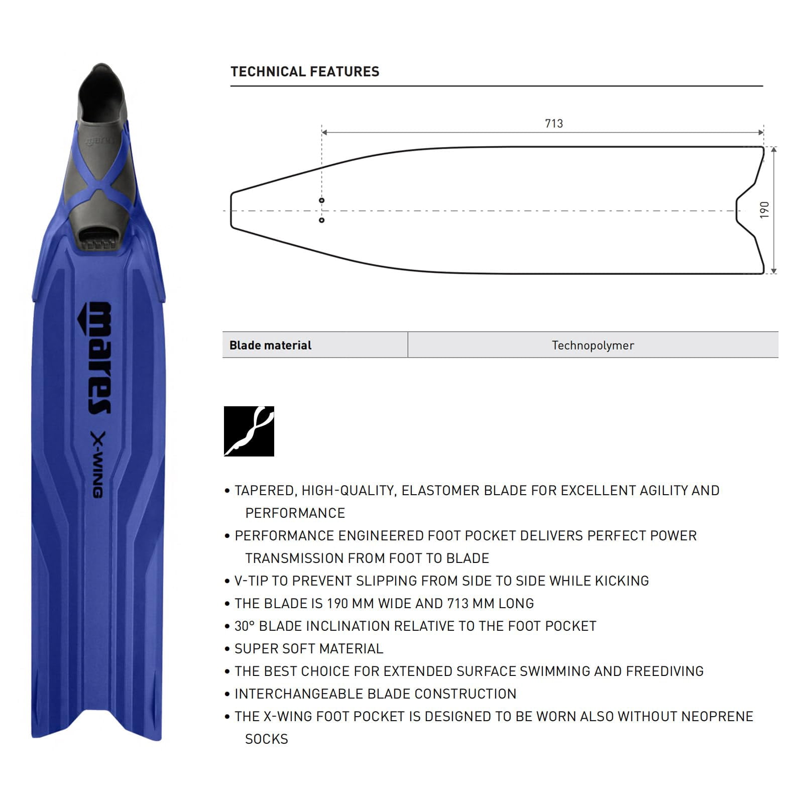 Mares X-Wing Freediving Fin