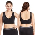 thumbnail image 4 of Sujetador deportivo transpirable de una sola capa sin aros para mujer, ropa interior deportiva de talla grande, ropa interior cómoda y transpirable para fitness, 4 of 5