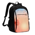 thumbnail image 1 of Balery The Sunset of Dandelion Mochila con carga USB para hombre y mujer - Mochila impermeable y antirrobo para laptop con puerto USB para viajes, trabajo, 1 of 7