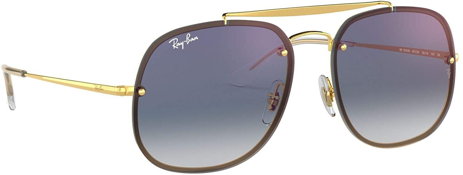 Ray-Ban Gradient Blaze The General RB3583N-001-X058-16 Gold Round