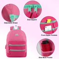 thumbnail image 4 of Summit Ridge (24 Pack) Bulk Backpacks for Kids, School, Donation | 17 Inch Multi Pocket Bungee Backpacks Wholesale, 4 of 16