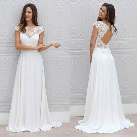 Lovaru Women S High Waist Lace Wedding Dresses Bridesmaid