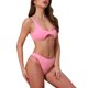 thumbnail image 4 of INSPIRAR CHIC Conjuntos de Bikini de Corte en la Espalda para Mujeres de 2 Piezas, Top de Cuello Redondo y Parte Inferior Triangular, Trajes de Baño Talla X-Large Rosa, 4 of 5