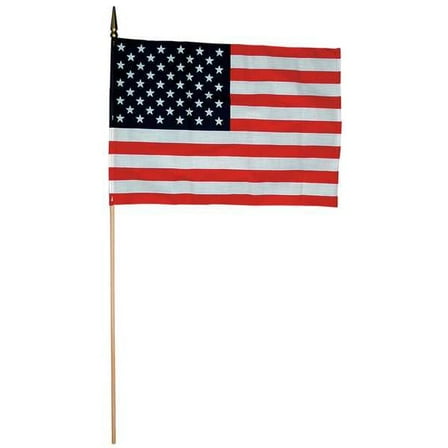 Annin Flagmakers US Handheld Flag,24x36in,PK12 41500