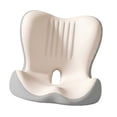 thumbnail image 2 of Almohadilla para el coxis, cojín de espuma viscoelástica para silla gaming, silla de oficina o de viaje. Beige, 2 of 9