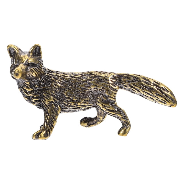MasteelfCA Figurine d'Animal de Bureau Mini Style Rétro en Laiton (Doré)