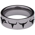 thumbnail image 4 of Buffalo Tungsten Carbide Ring, 4 of 9