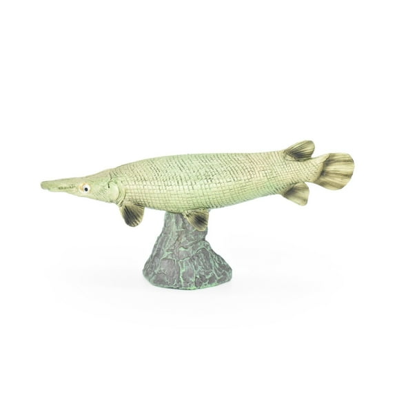 Alligator Gar, Fish, Atractosteus spatula, Very Realistic Rubber Figure, Model, Educational, Animal, Hand Painted Figurines, 6" CH017 BB71