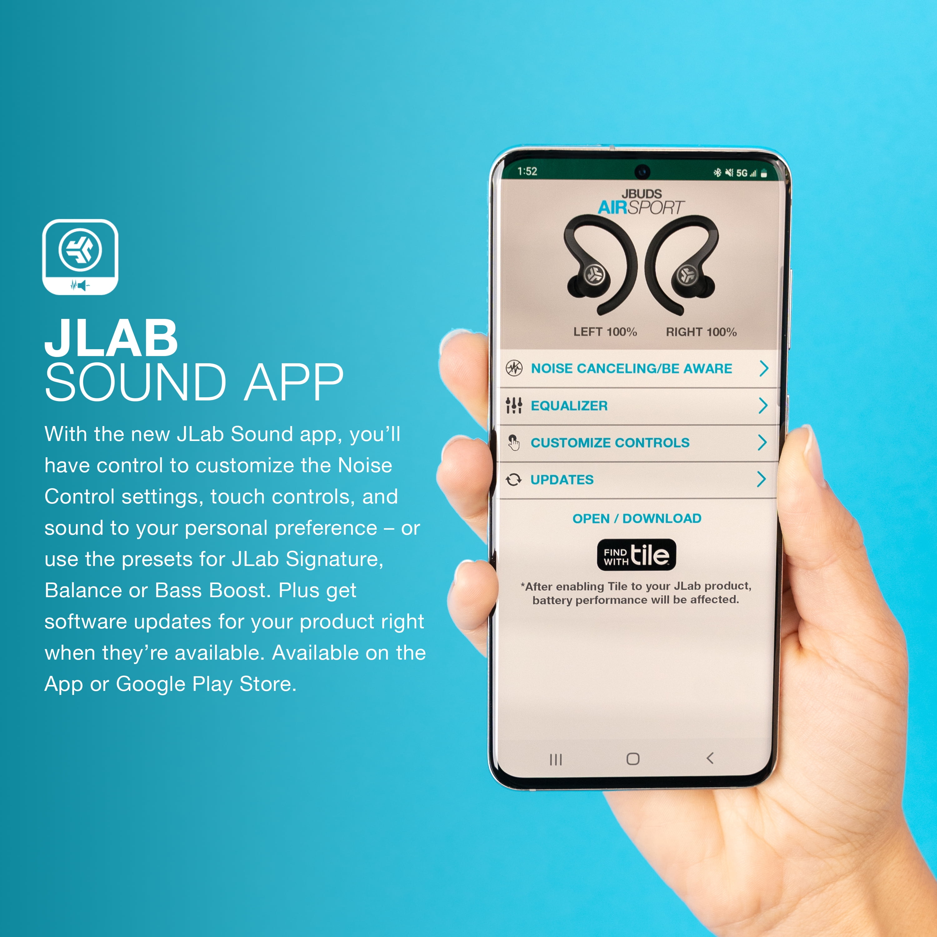 JLab Audio JBuds Air Sport True Wireless Bluetooth Earbuds with Bass Boost Charging Case Black Walmart