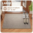 thumbnail image 4 of PABUBE Doormat for Inside 32"x48", Door Rug for Entryway Indoor, Dirt Trapper, Non Slip Entryway Rugs Washable Welcome Mat for Inside, Absorbent Entry Mat Low-Profile Entry Rug Indoor Doormat, Khaki, 4 of 8