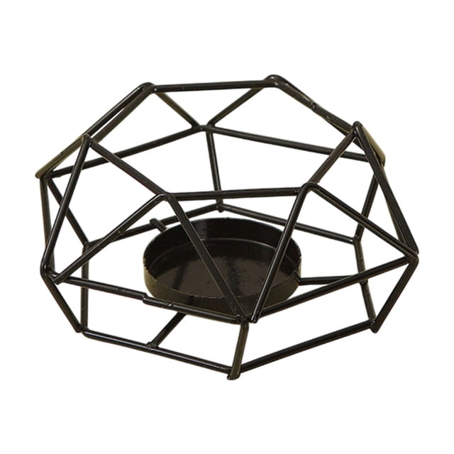 Candle Containers for Making Candles Iron Metal Hexagonal Candle Holder Atmospheric Decoration Black Candle Base Decoration Aromatherapy Container