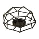 thumbnail image 2 of Adornos para San Valentín, regalos para San Valentín, soporte hexagonal de hierro y metal para velas, adorno atmosférico, pedestal para velas negras, contenedor para aromaterapia, candelabro de hierro, 2 of 6