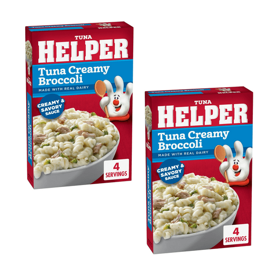 (2 pack) Tuna Helper Creamy Broccoli Pasta, 6.4 oz Box