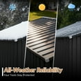 thumbnail image 6 of Patiowell 8x8FT Metal Outdoor Storage Shed, Black Heavy-Duty Garden Tool Shed for Tools, Lawn & Pet Supplies, 6 of 7