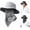 Gray, variant on Breathable Fisherman Hat with Detachable Face Mask, Neck Flap Wide Brim Fishing Hat, Bucket Hat Sun Hats for Men Women