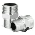 thumbnail image 1 of MIANGASTORE 2 Pcs Raccords Filetés Mâles Adaptateur de Tuyau en Acier Inoxydable Réducteur Raccord de Tuyau de Robinet Adaptateurs de Conduites d'Eau Raccords de Plomberie 1/2 à 3/8, 1 of 8