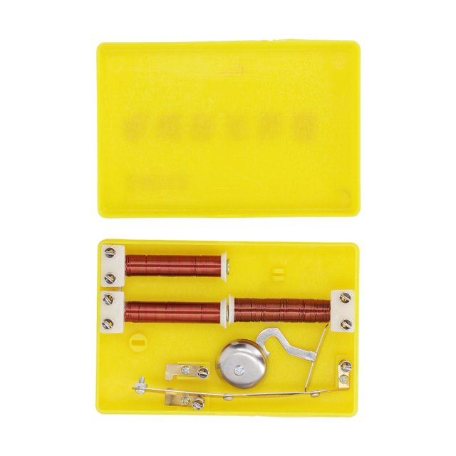 Juego de bobinas helicoidales probador de electroimanes de cobre y acero con caja de almacenamiento de plástico para la enseanza de la física Amonsee No