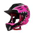 thumbnail image 3 of Casco de bicicleta para niños Casco de bicicleta para niños Casco de ciclismo cómodo y ajustable Rosa oscuro, 3 of 9