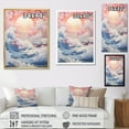 thumbnail image 4 of Designart "Whimsical Sea Storm View I" Storms Floater Framed Canvas Art Print, 4 of 5