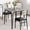 Grey, variant on Juiluna Dining Table for 2, Small Table and Chairs Set of 2, Square Dinette Set for 2, Dinner Table Set, 3 Piece Kitchen & Dining Room Sets for Small Space, Apartment (Dining Table with 2 Chairs)